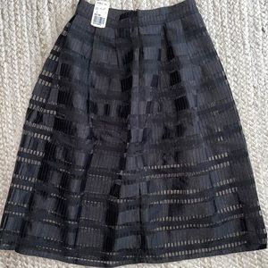 NWT black knee length skirt